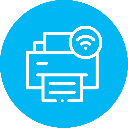 Built-in printer and sharing