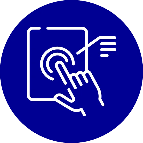 Easy-to-use touchscreen